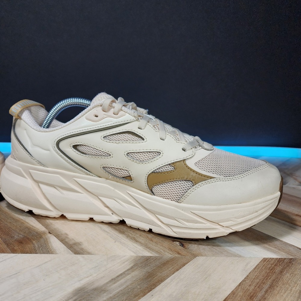 Hoka U Clifton L Athletics Vanilla Wheat Shoes 1160050 VLW Women US 11.5 M 10.5 - Picture 6 of 11
